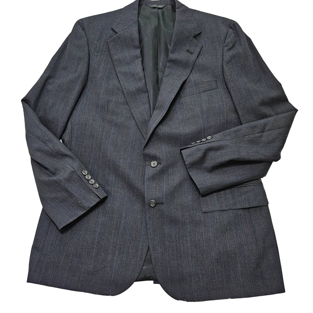 Ralph Lauren Polo University Club Men's VTG Navy Blue Virgin Wool Blazer Size 44